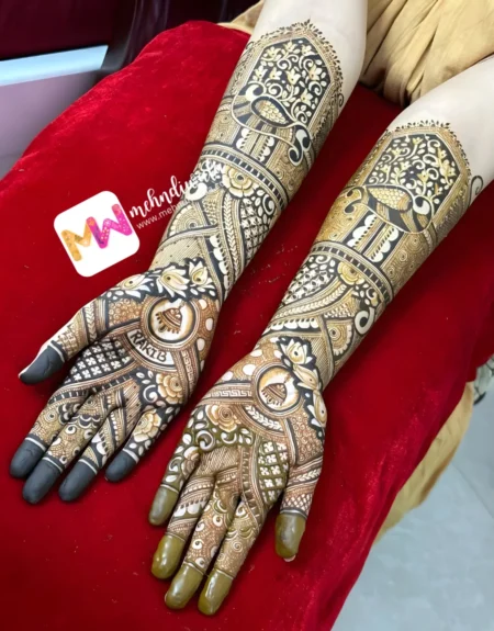 peacock-figure-bridal-mehndi design