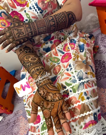 elephant-figure-mehndi design