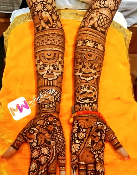 elephant-peacock-bridal-mehendi design