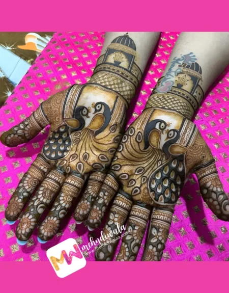 latest-peacock-bridal-mehendi design