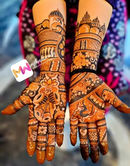 latest-peacock-bridal-mehendi design