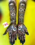 3d-elephant-lotus-mehndi design