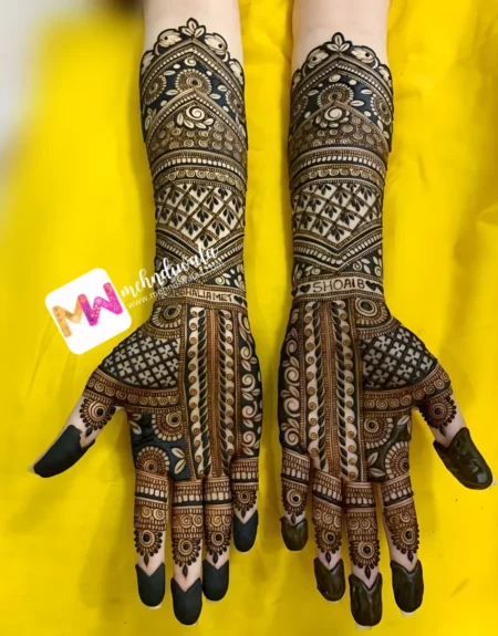 3d-lotus-leaves-mehndi design