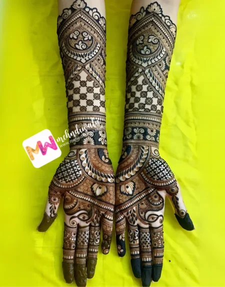 3d-lotus-leaves-mehndi design