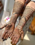 3d-flowers-engagement-mehndi design