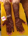 3d-checks-flowers-leaves-puja-functions-mehndi design