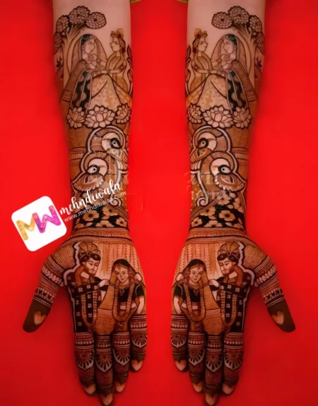 bridal-figure-mehndi design