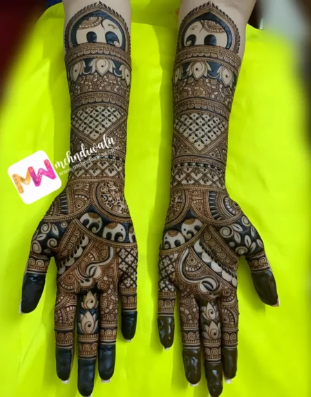 hd-elephant-lotus-flowers-checks-puja-functions-mehndi design