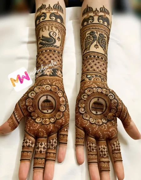 elephant-figure-anniversary-mehndi design