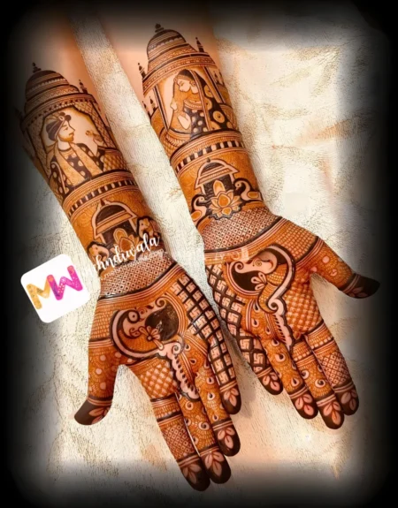 peacock-figure-bridal-mehndi design