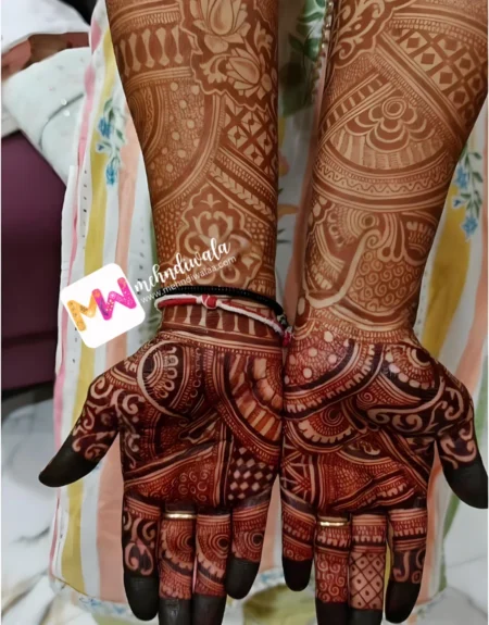 madhubani-flowers-puja-functions-mehndi design