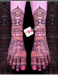 madhubani-elephant-peacock-bell-flowers-figure-foot-mehndi design