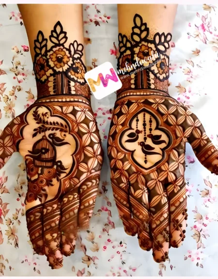 madhubani-flowers-leaves-bird-figure-puja-functions-design