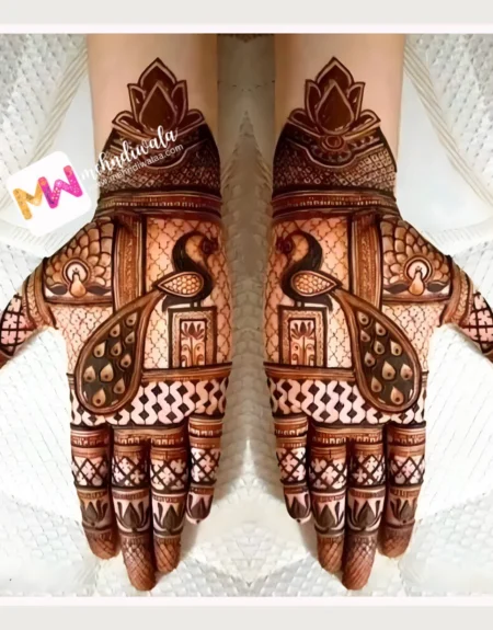 madhubani-peacock-lotus-flowers-figure-puja-functions-mehandi-design