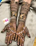 hd-flowers-checks-elephant-leaves-figure-mehandi design