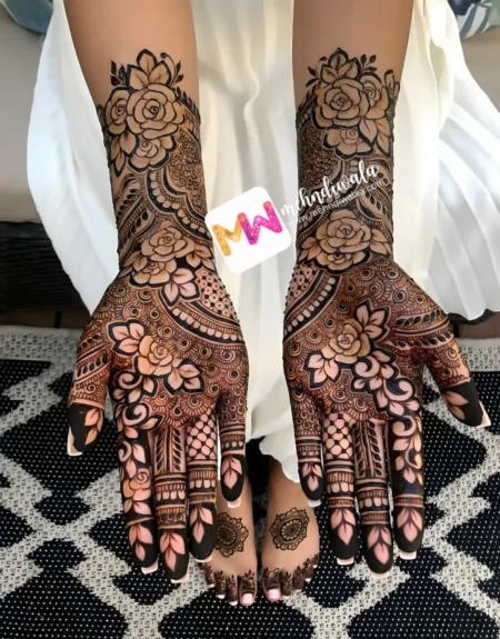 hd-flowers-leaves-festival-mehandi design