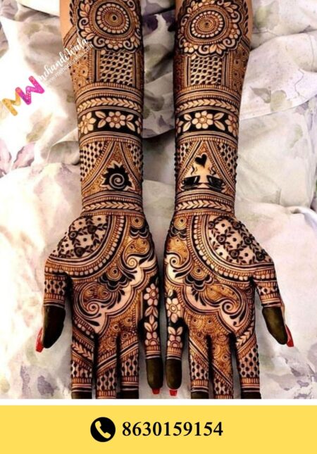 Simple designer mehndi