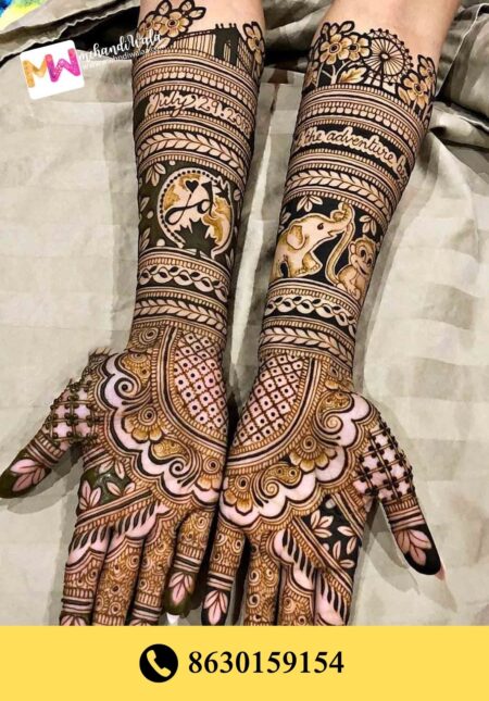 Simple designer mehndi