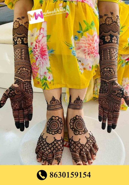 Simple designer mehndi