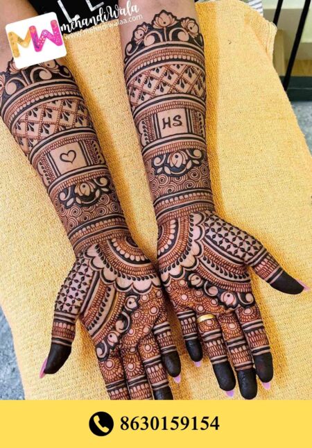 Simple designer mehndi
