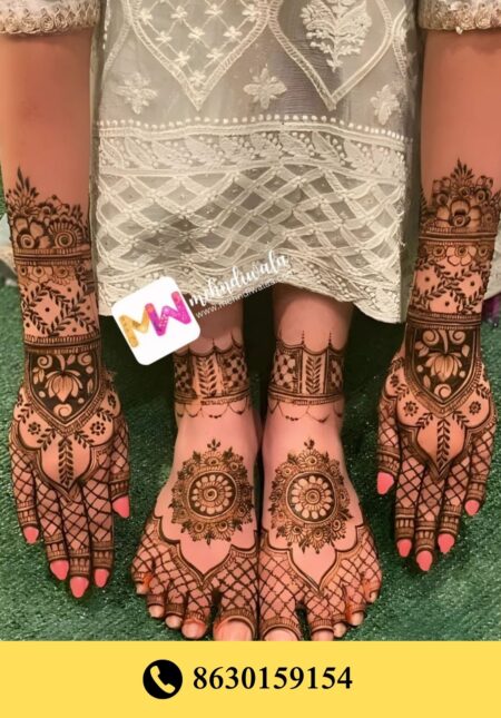 Simple designer mehndi