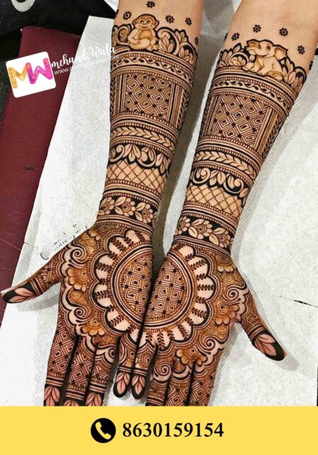 Simple designer mehndi