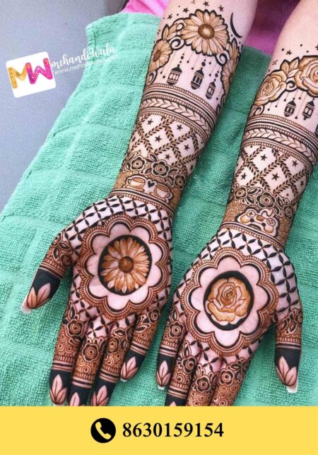 Simple designer mehndi