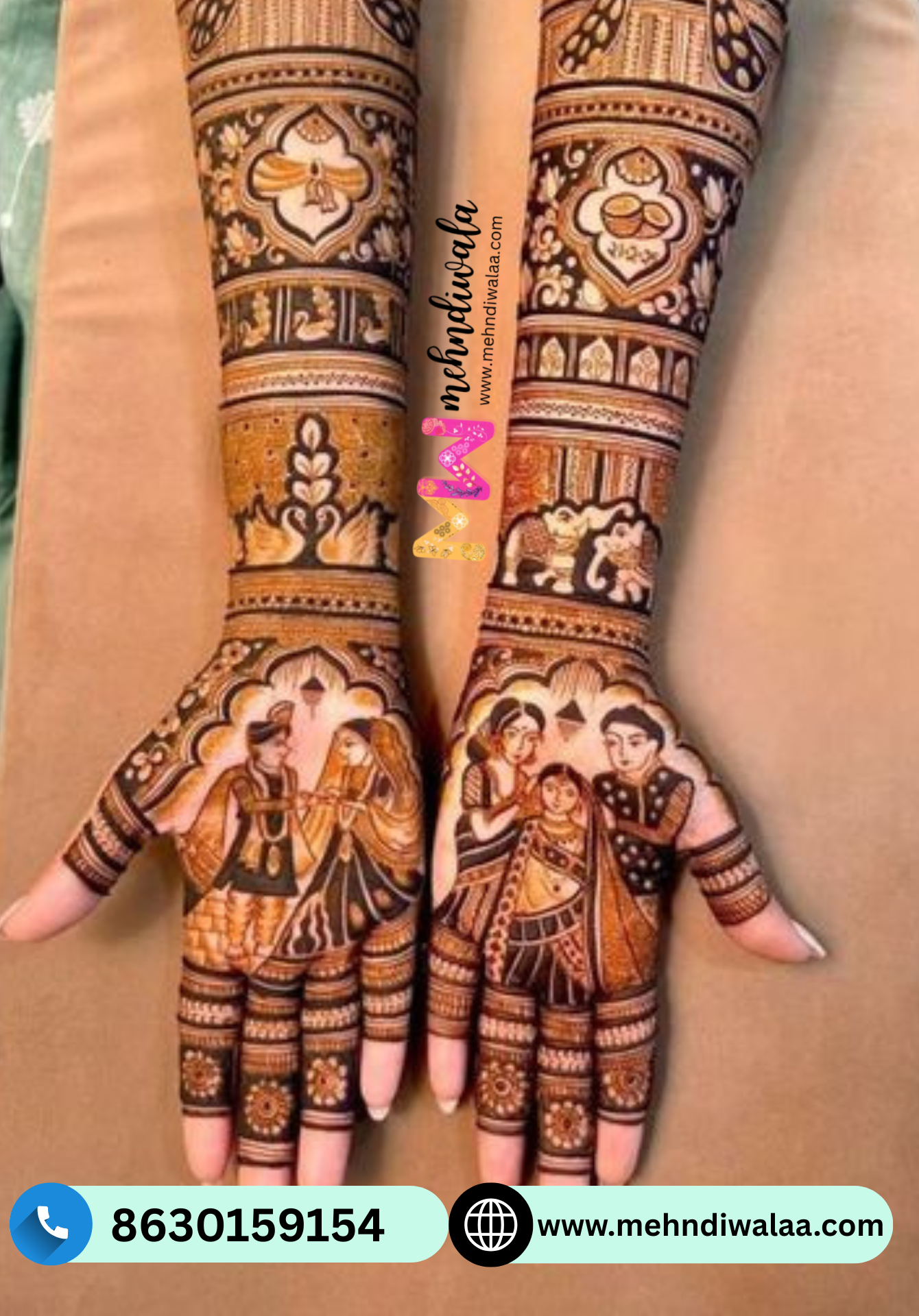 bridal mehndi design fardibad