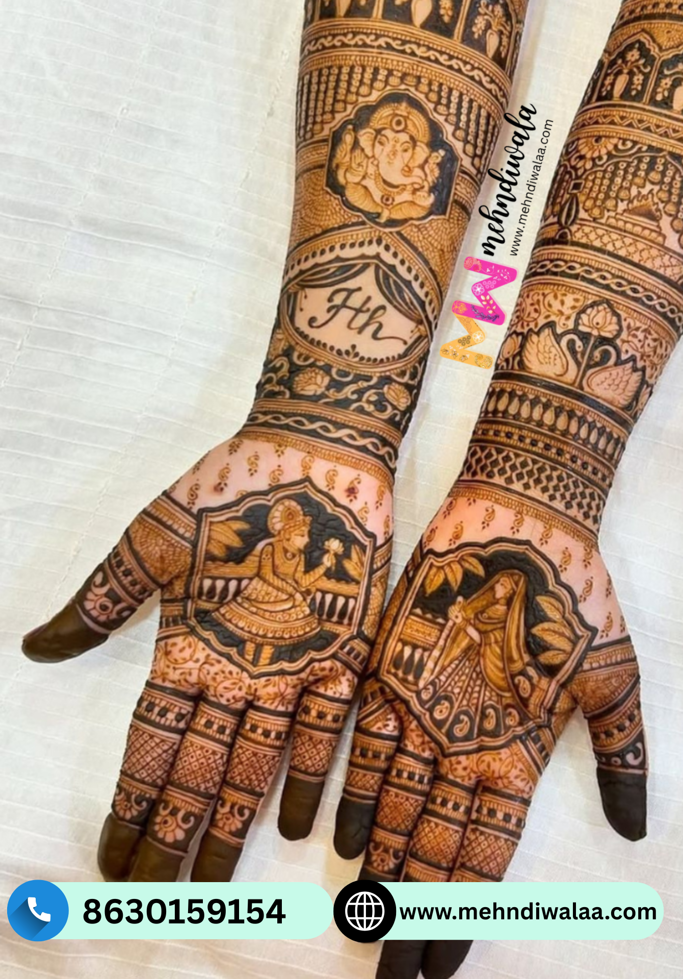 beautiful mehndi art from faridabad