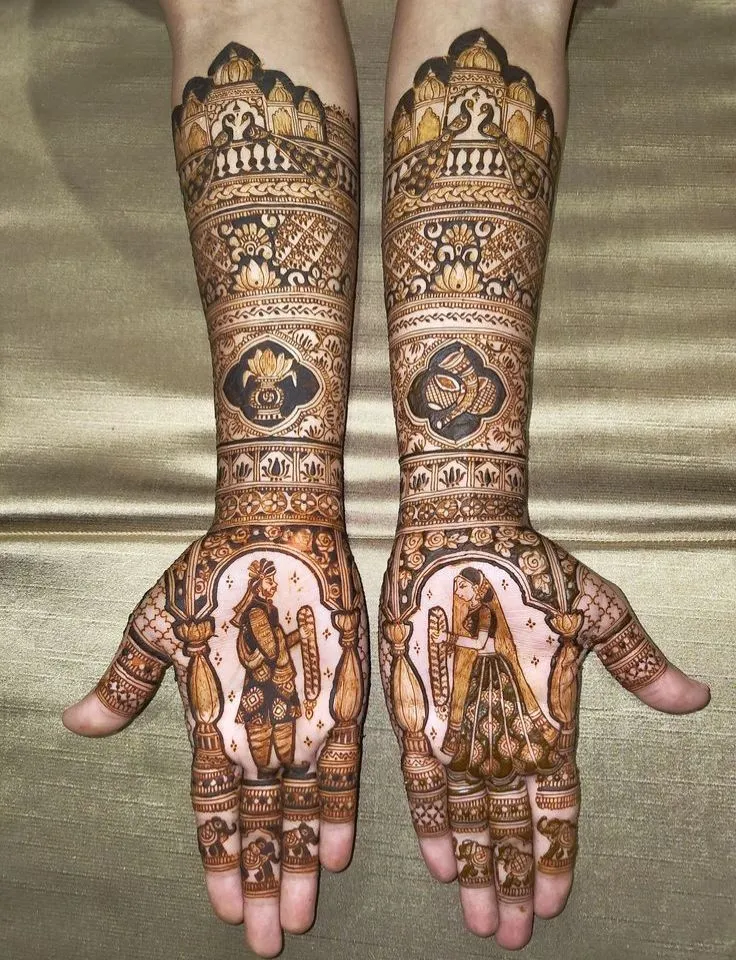 dulha dulhan mehndi design near ip extension